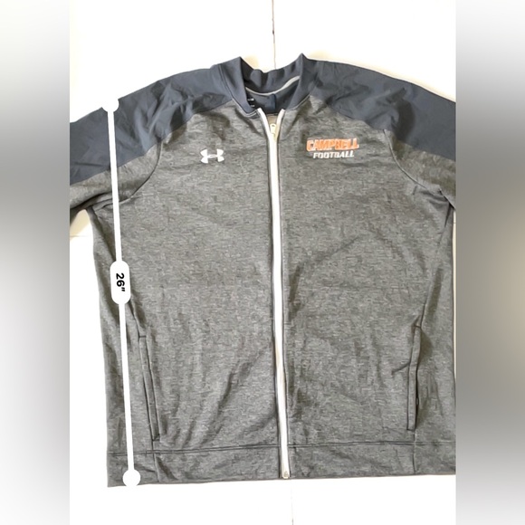 Under Armour ColdGear Loose Campbell Football Logo Light Jacket Sweatshirt Sz XL - Picture 3 of 11